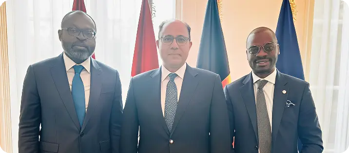Adebissi Djogan, Viwanou Gnassounou et Ahmed Abu Zeid
