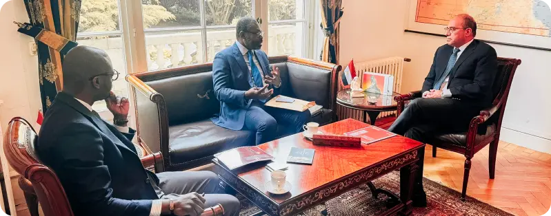 Adebissi Djogan, Viwanou Gnassounou et Ahmed Abu Zeid