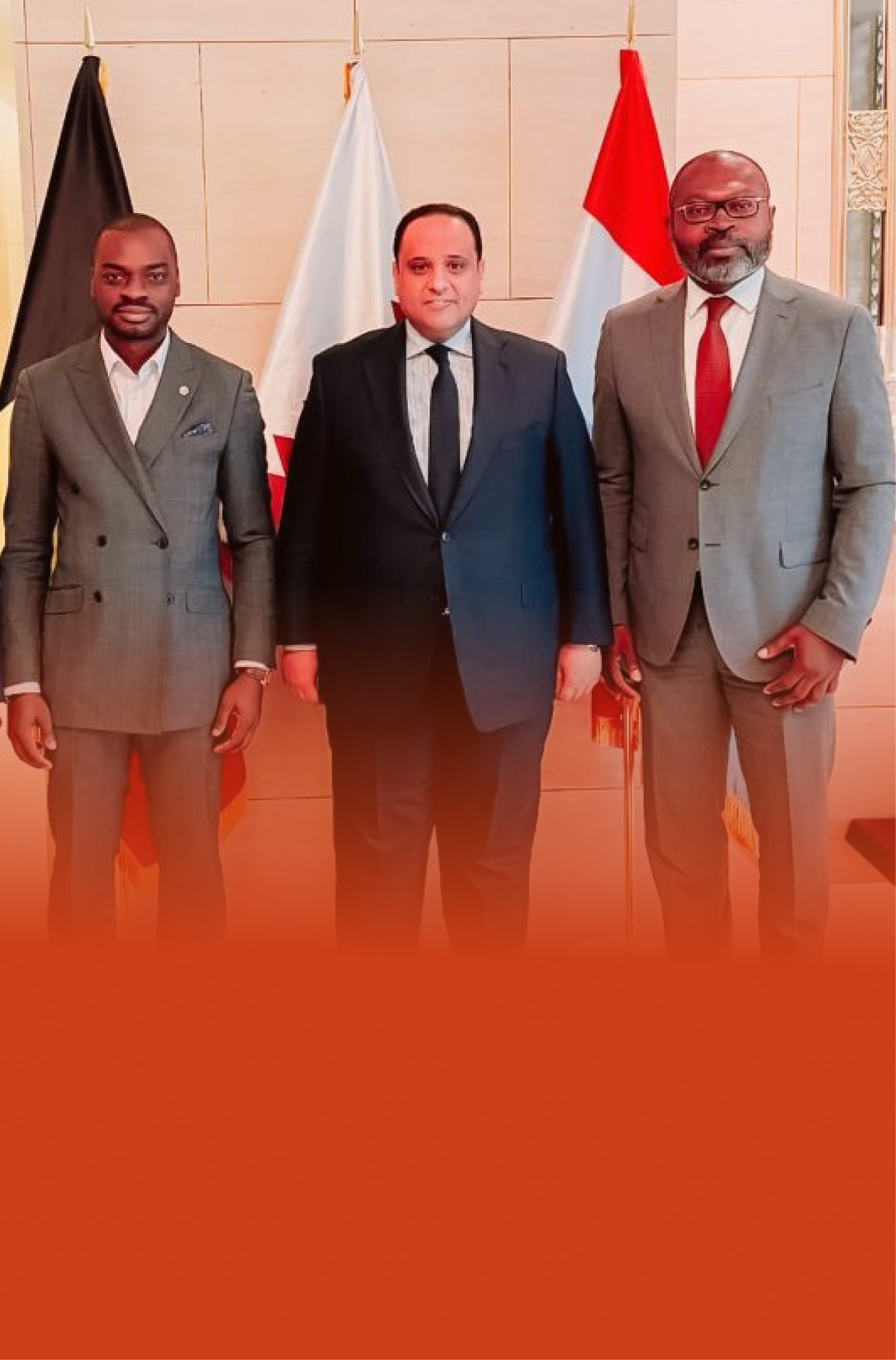 Adébissi Djogan avec S.E.M. Khalid Fahad A.A. Al-Hajri